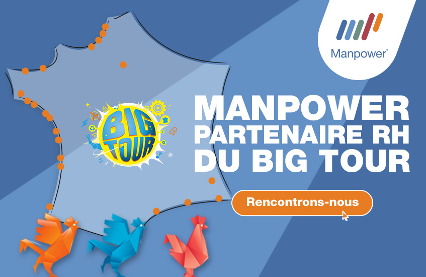 Manpower partenaire emploi du Big Tour de Bpifrance cet été